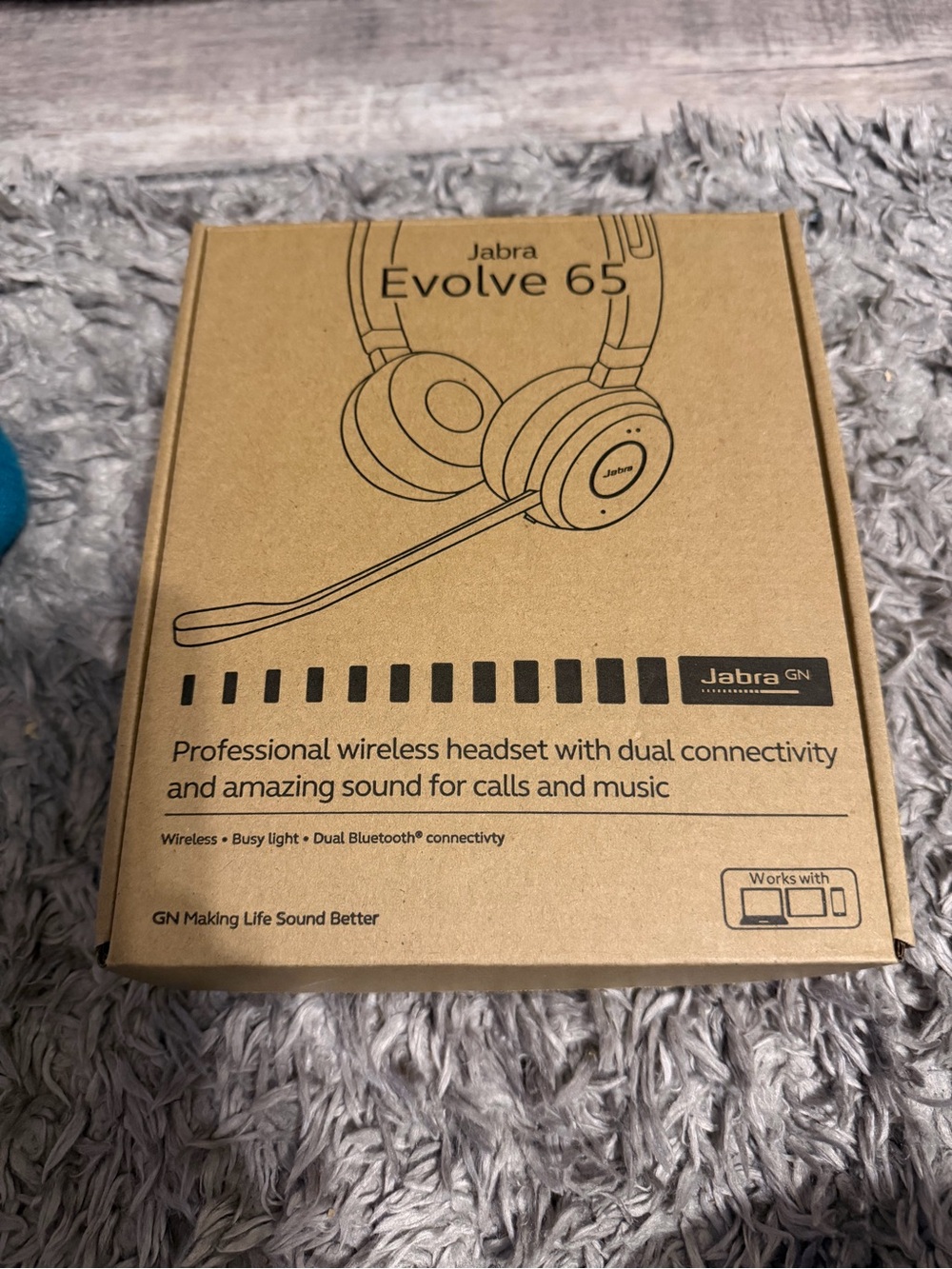 Jabra Evolve 65 Wireless Headset - Black